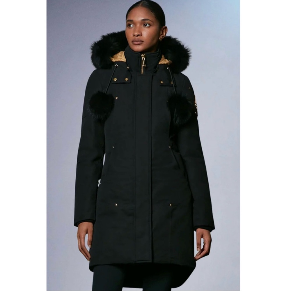Limited Edition Moose Knuckles | Grand Metis Fox Fur Trim Hood 14K GP Logo Parka